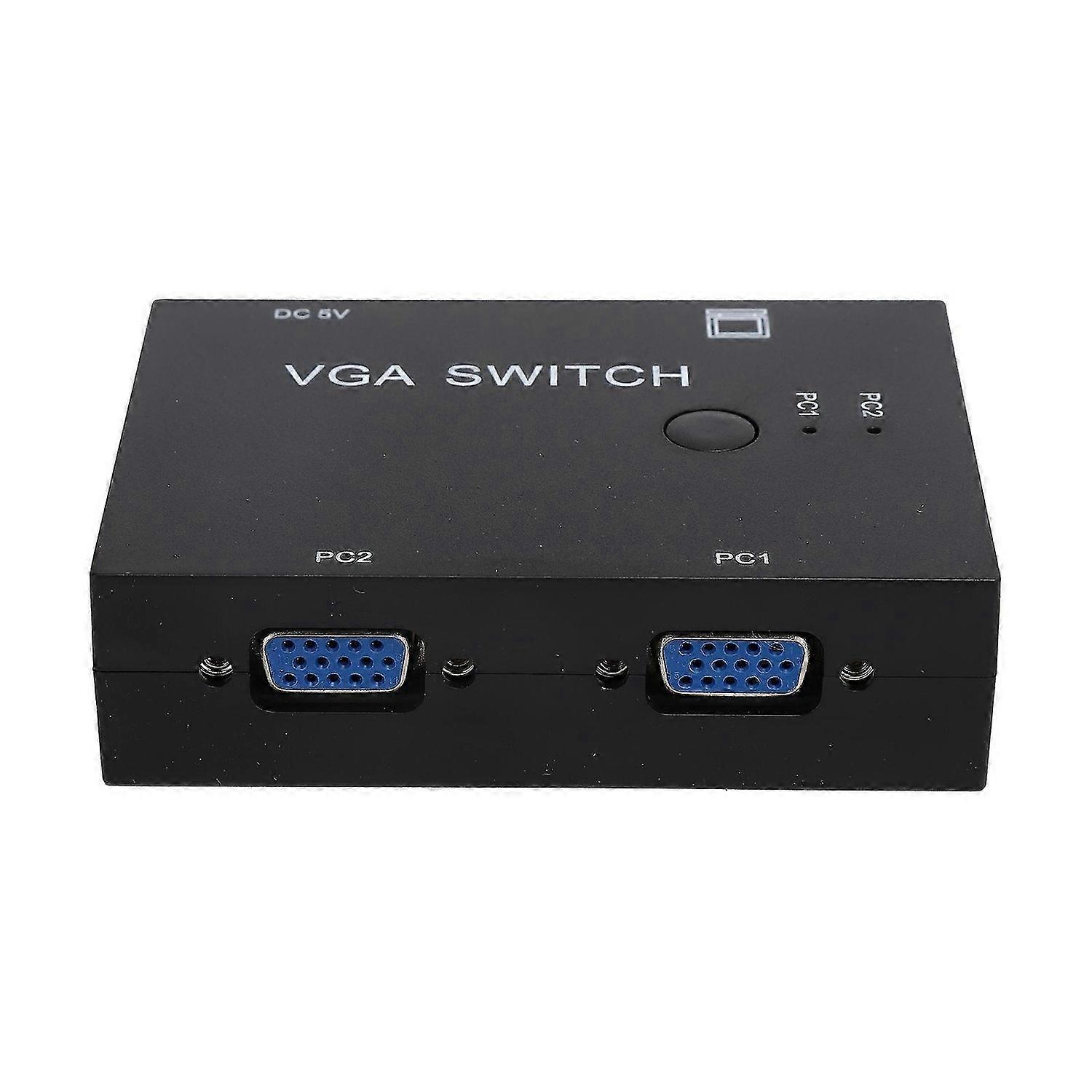 VGA Switcher 2 Input +1 Output MultiComputer Host Converter 2 Hosts In 1 Display Screen