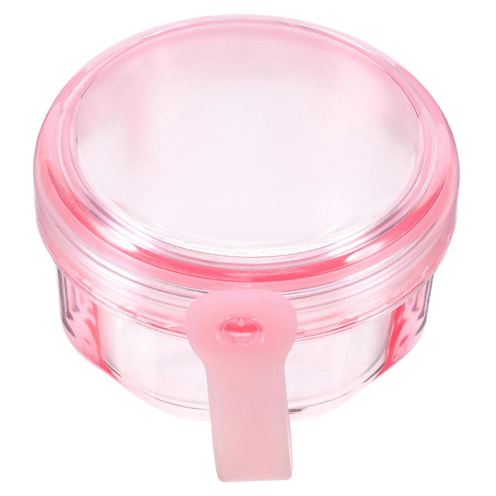 Pink Denture Storage Box for Storing Retainer Holder Plastic Case