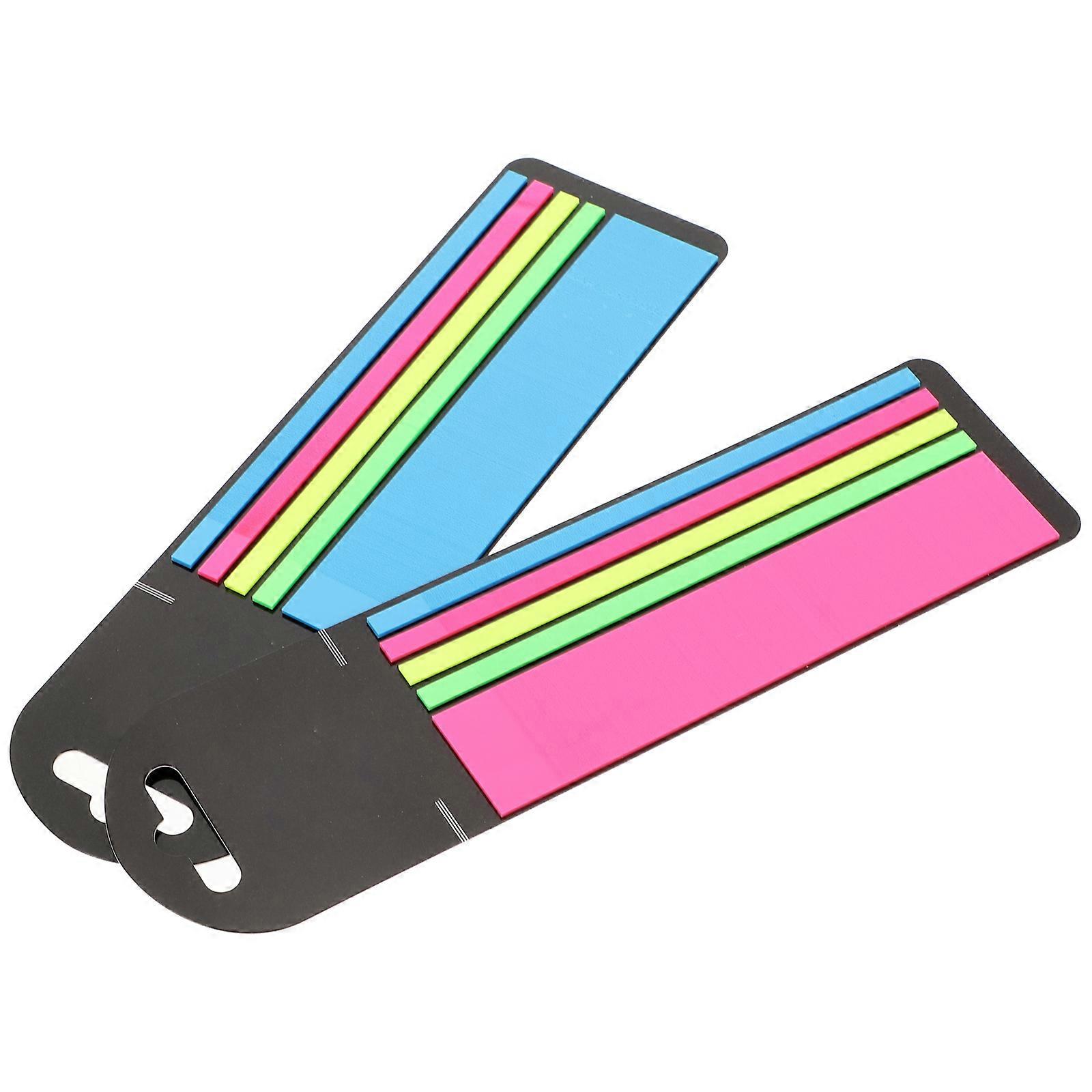 Colored Sticky Tabs Fluorescence Page Markers for Reading 2 Boxes