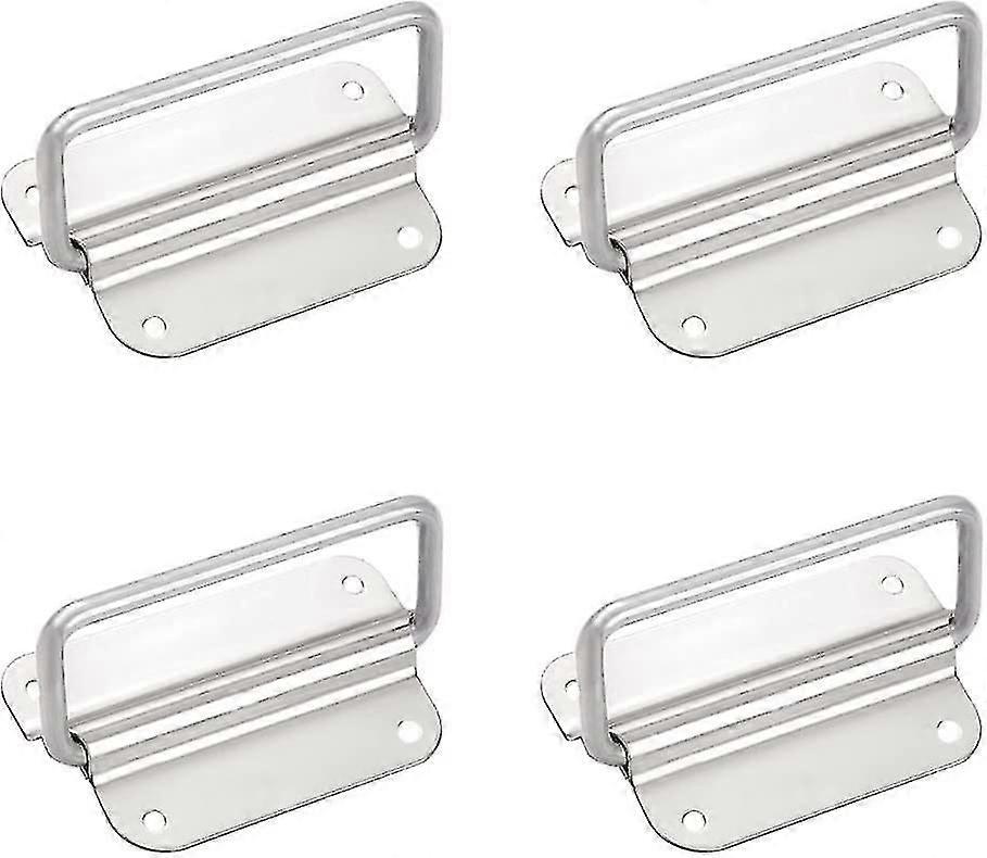 Set Of 4 Stainless Steel Silver Metal Door Knobs