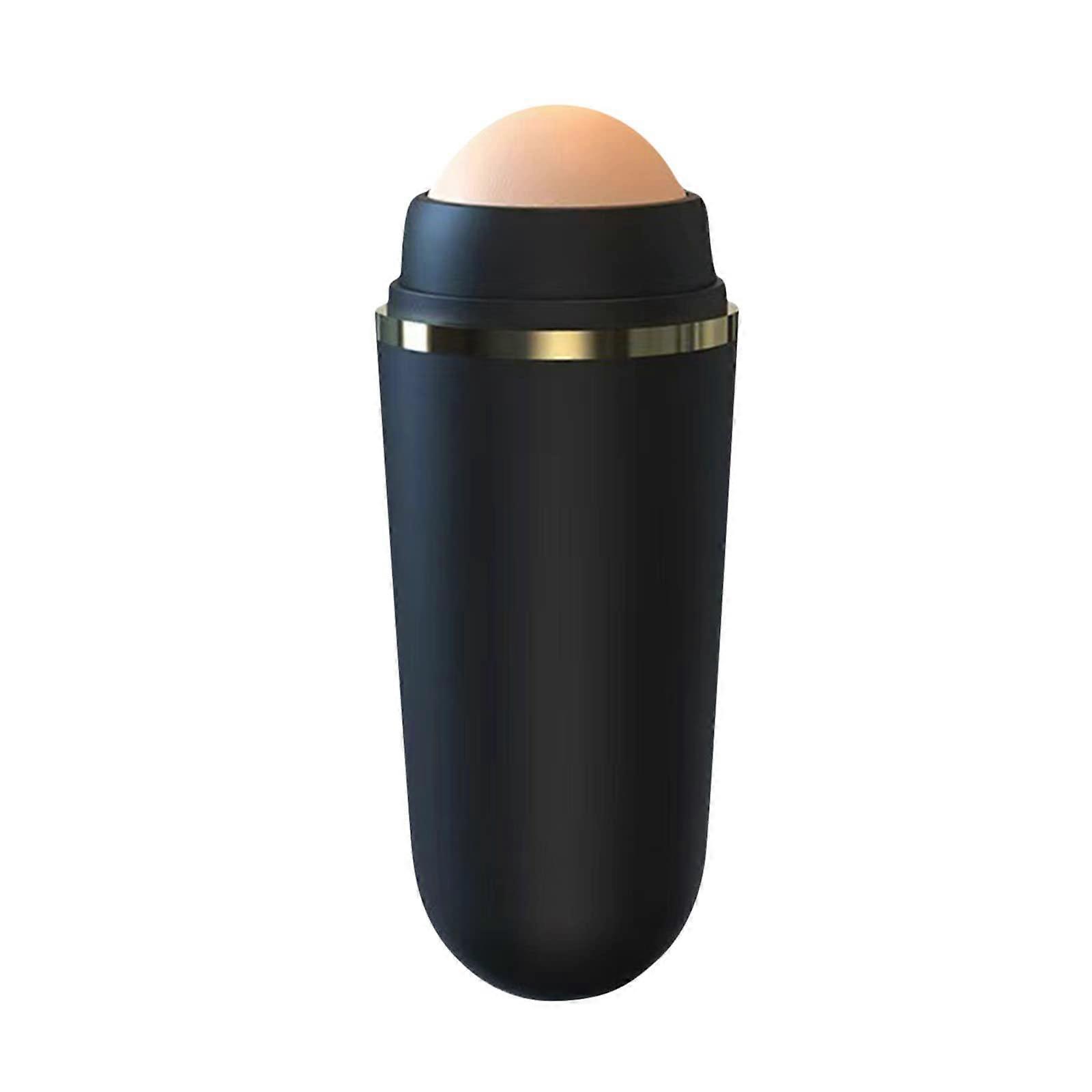 Face Oil Absorbing Roller with Volcanic Stone, Instant Shine Control, Reusable MakeupFriendly Design