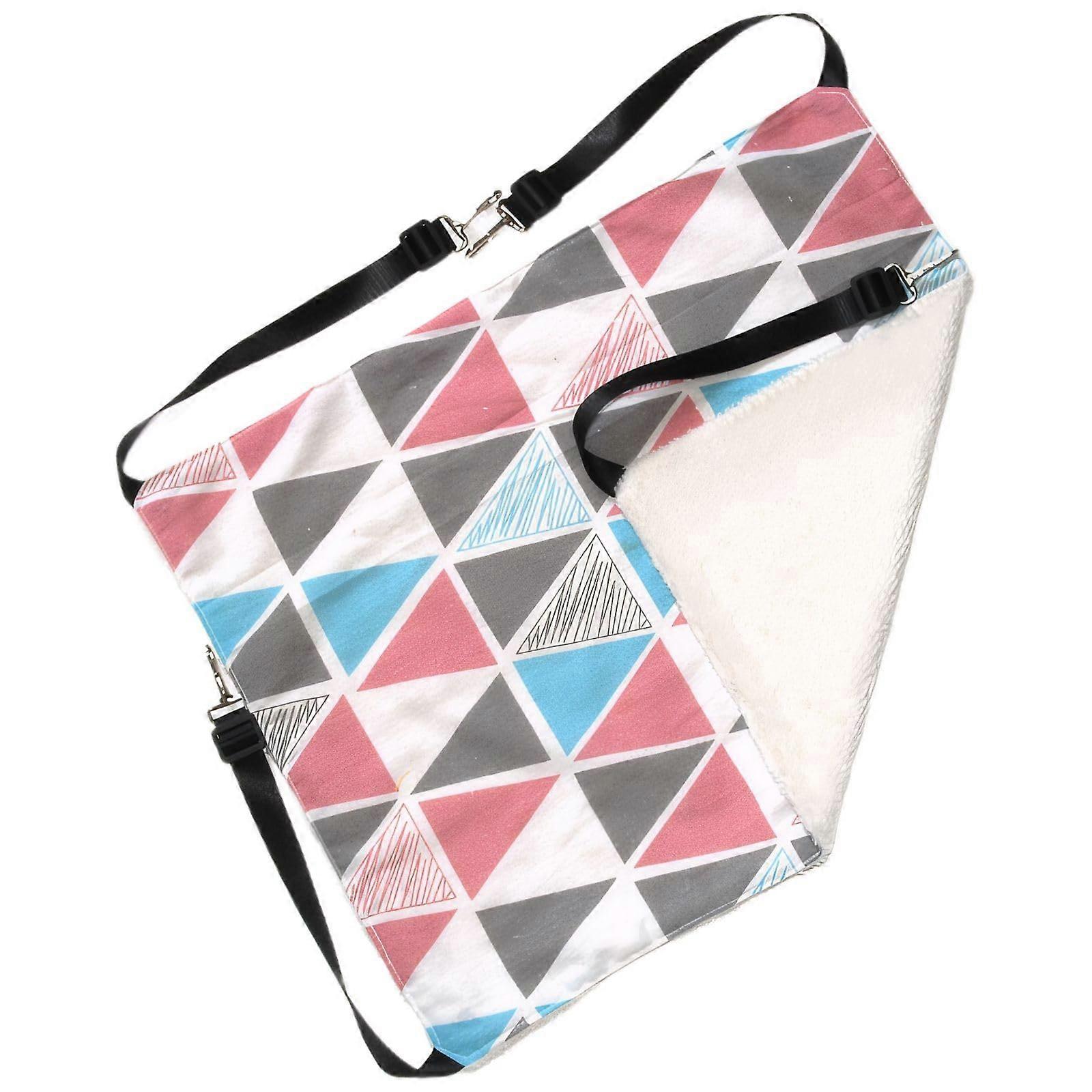 Cat Hammock for Indoor Pets with Soft Fleece Lining, Adjustable Straps, Elevated Hanging Bed Style D