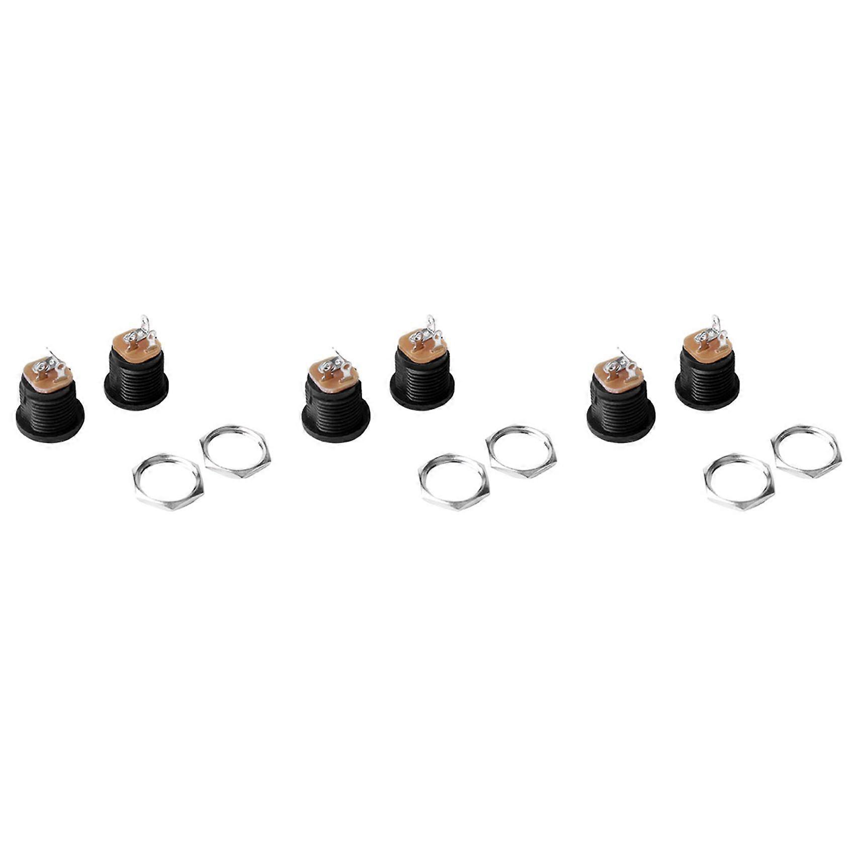 30 Pcs Panel Mount 2.1X5.5mm Power Jack DC Socket