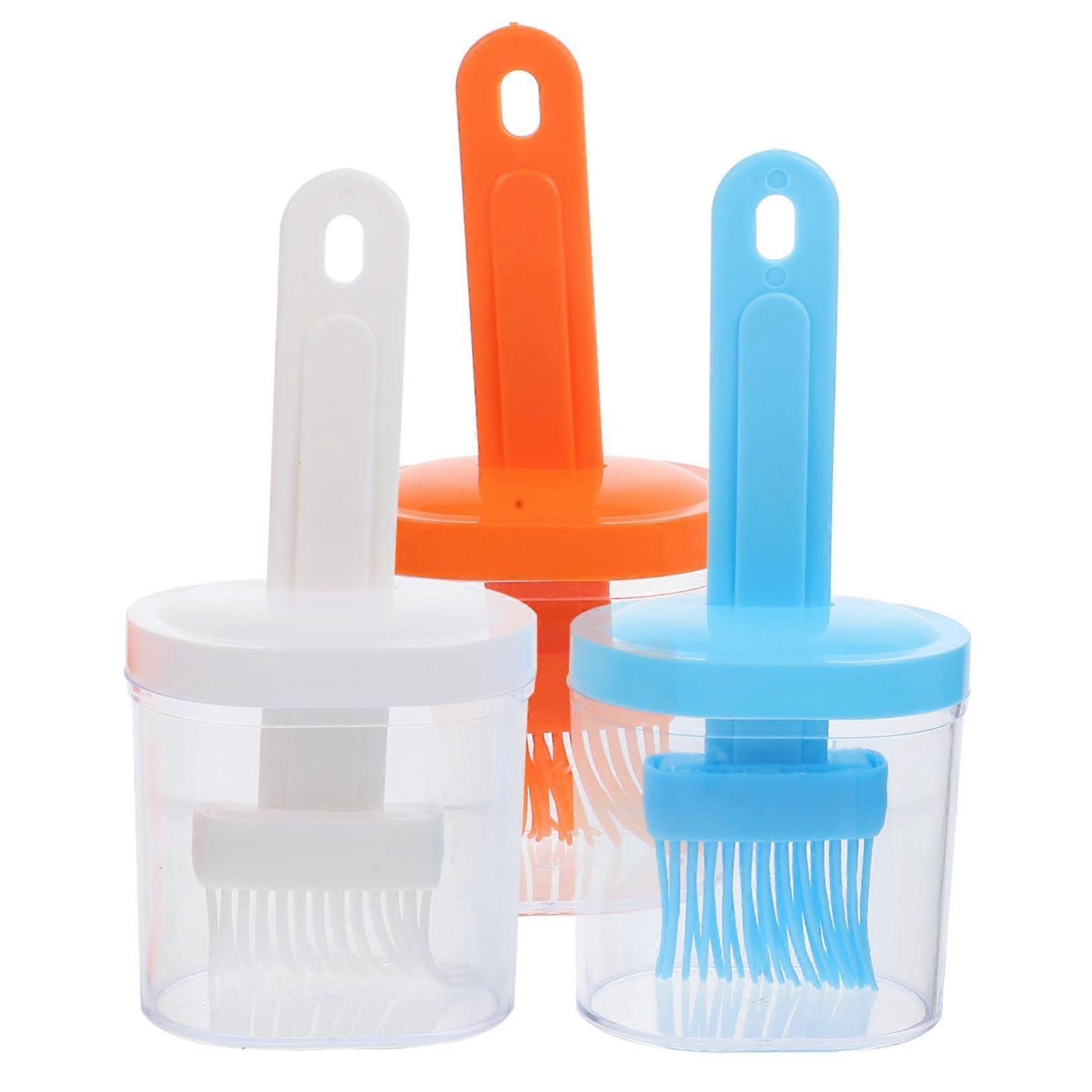 Silicone Basting Brush for BBQ Grill and Baking,  Temperature Resistant, Durable Bristles