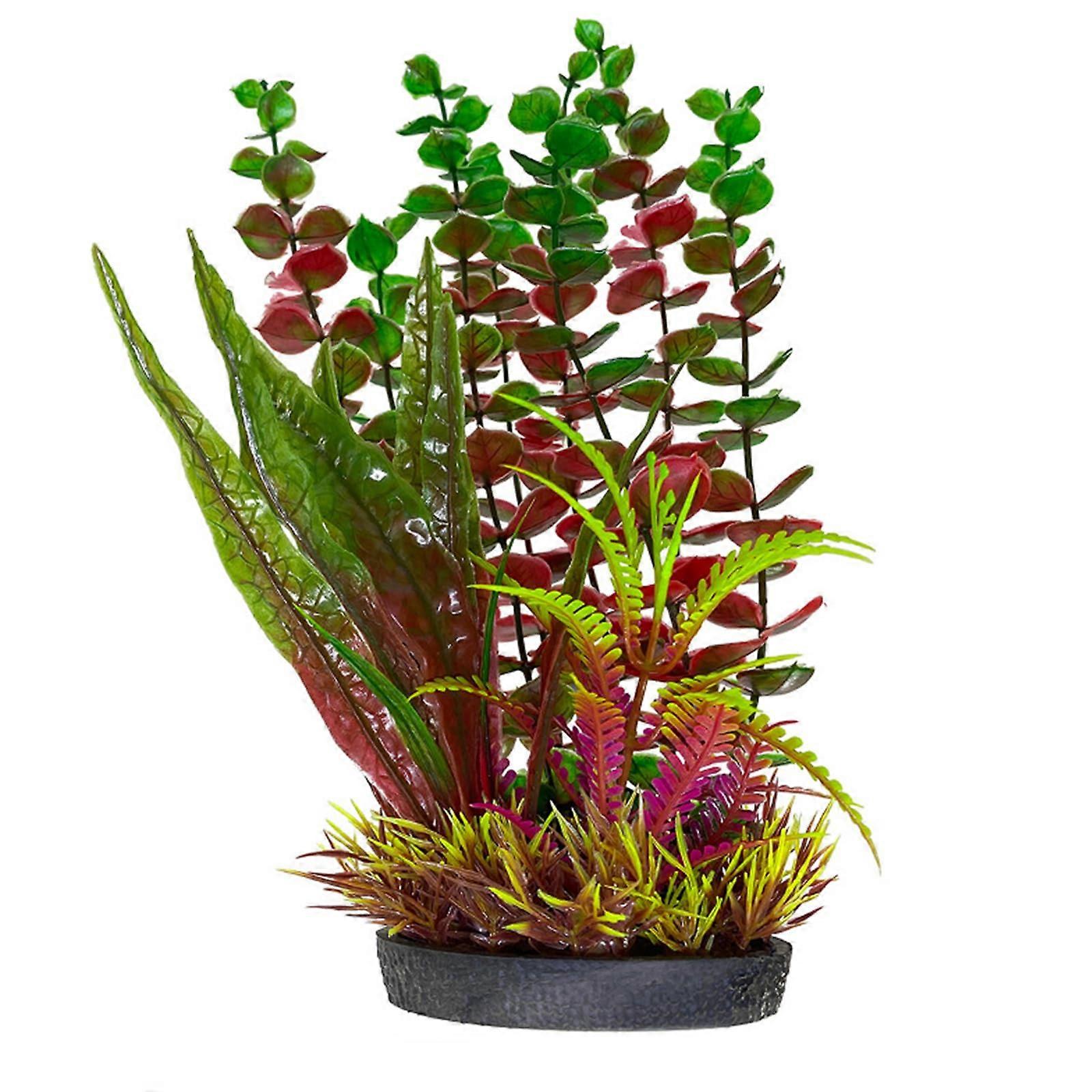 Artificial Aquarium Plants for Fish Tank, Realistic Decor Landscape, Safe Soft Texture, Small Size