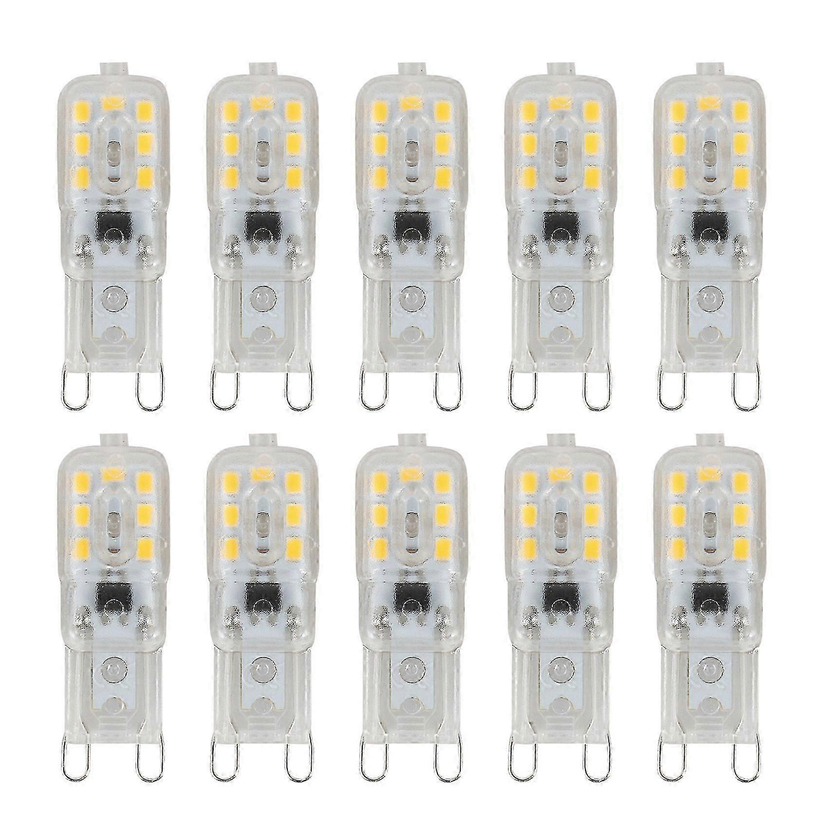 10 X G9 5W LED Dimmable Capsule Bulb Replace Light AC220-240V, Warm white