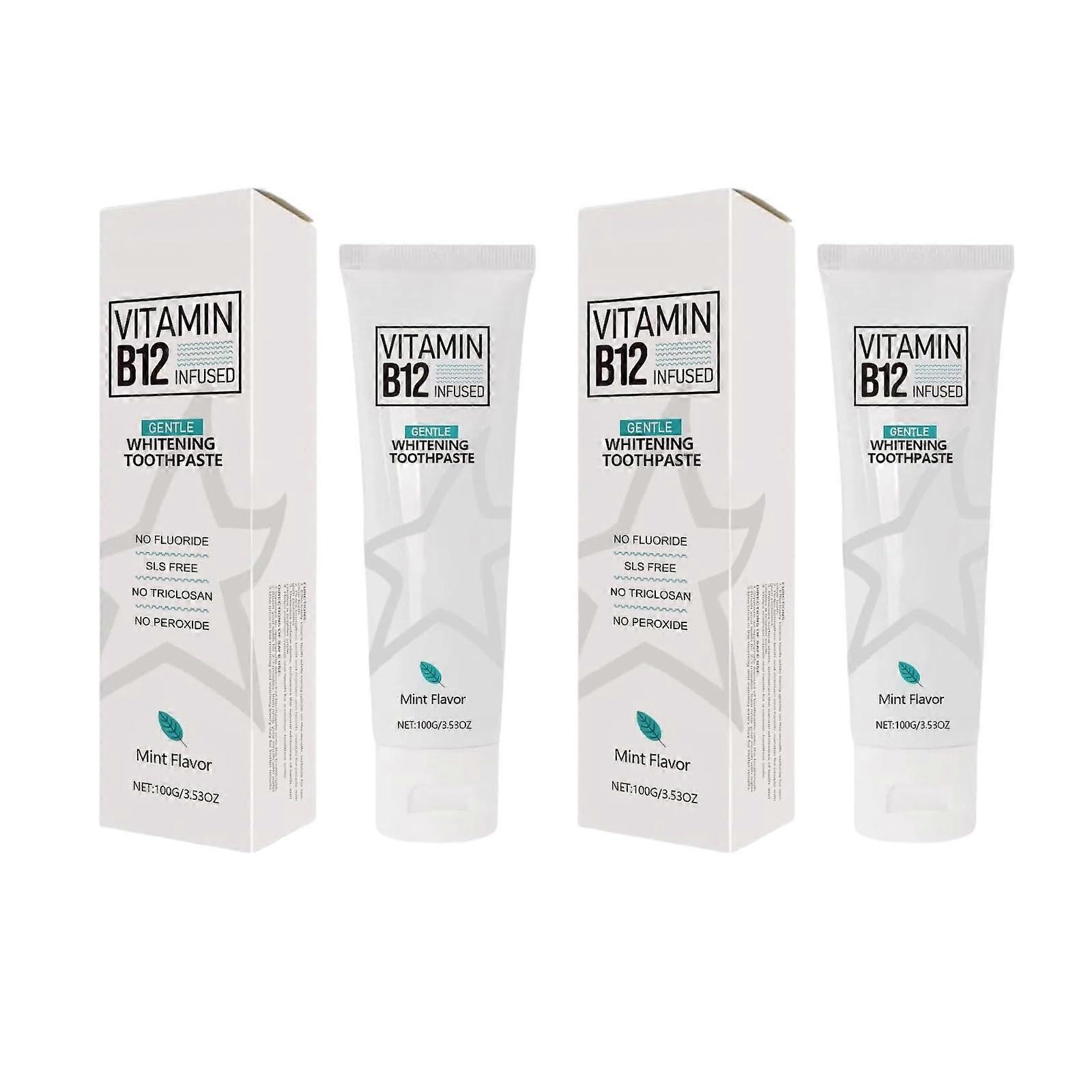 Gentle Toothpaste for Sensitive Teeth with PlantBased Formula and Fresh Breath Support, 2 Pack