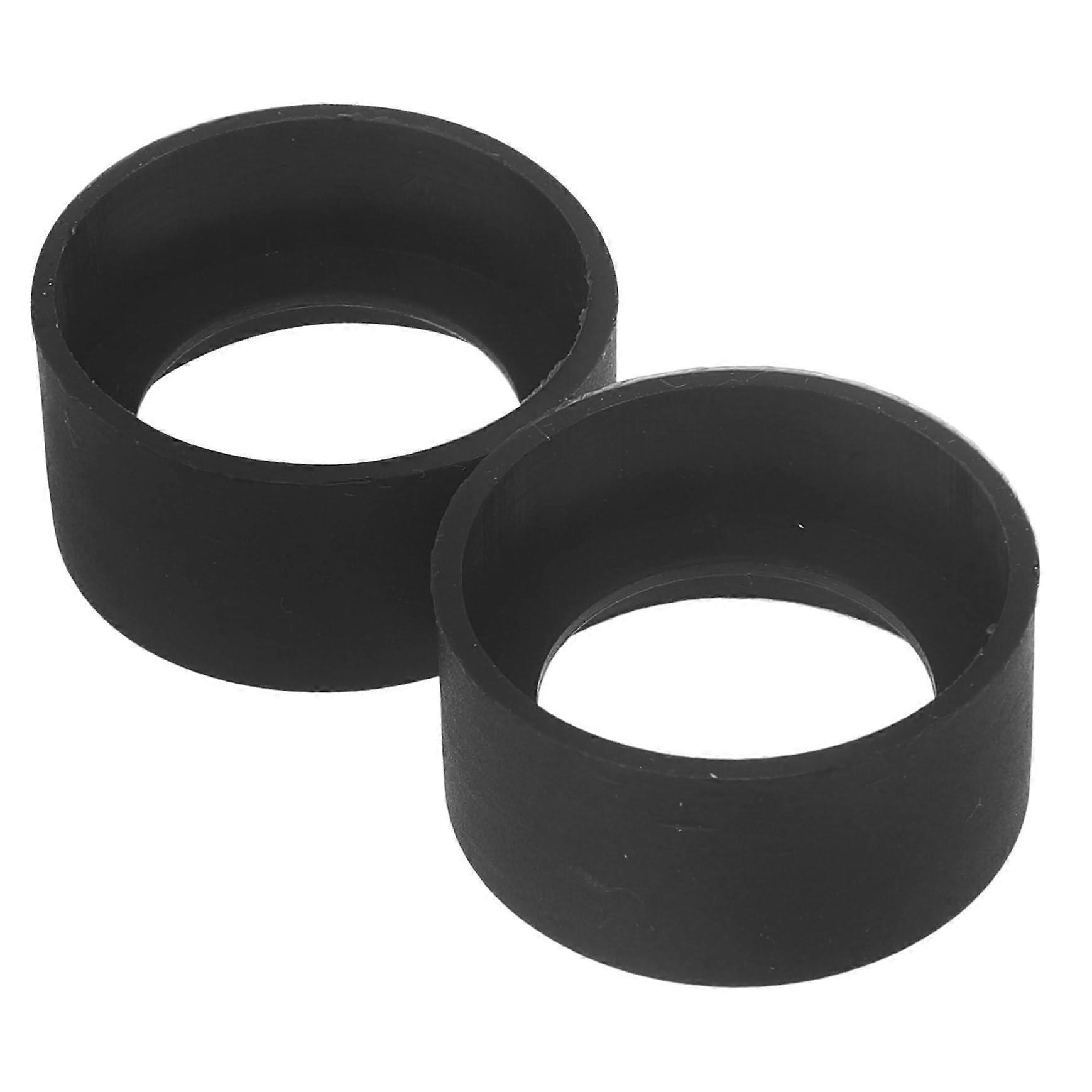 2pcs Microscope Eyepiece Covers Rubber Dustproof Protector Easy Install for Clear Optics