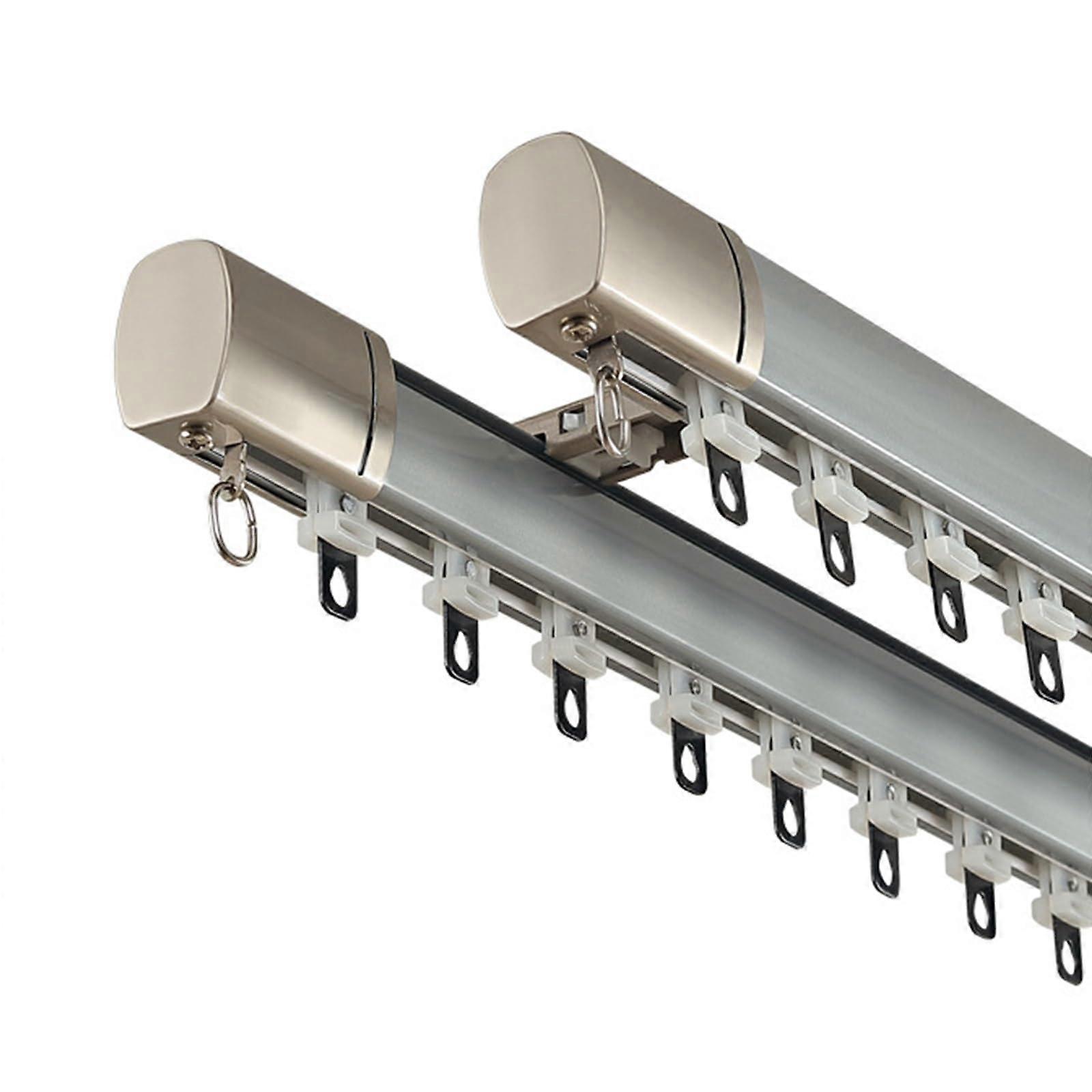 Ceiling Curtain Track 1m Blue Side Loading Sliding Rail for Room Divider or Wall Mount Curtains