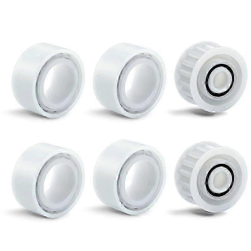 Upgrade 4 Pack Guide Wheels with 2 Pulley Gears