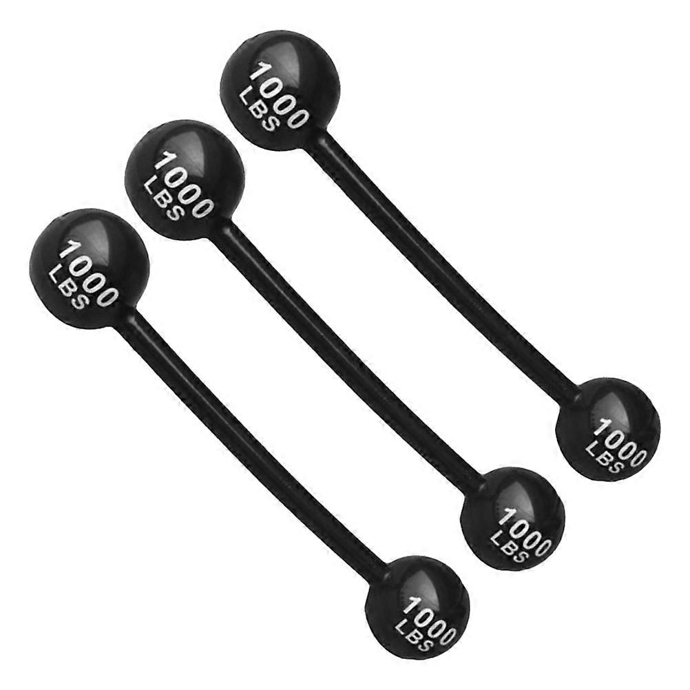 Inflatable Weights Inflatable Barbells for Party 3Pcs Black PVC Props