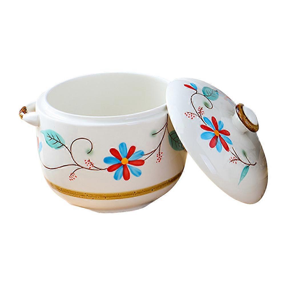 Seasoning Jar Ceramic Stewing Pot for Home Practical Sauce Jar