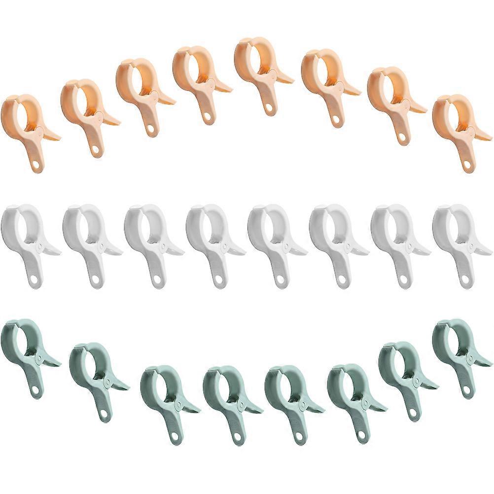Windproof Quilt Clips Plastic Clothes Clips for Drying 24Pcs Assorted