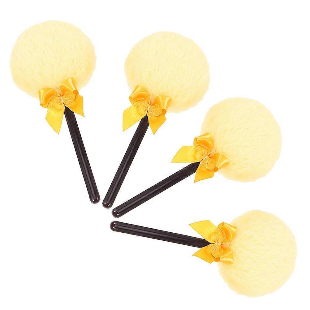 Makeup Powder Puff for Face and Body with Handle 4Pcs Set