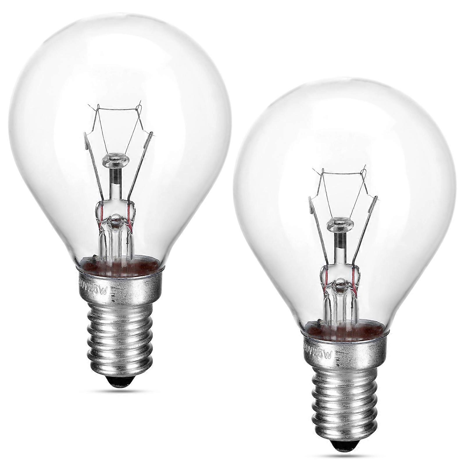 2Pcs for Lighting Use Transparent Oven E14 Screw Fixtures