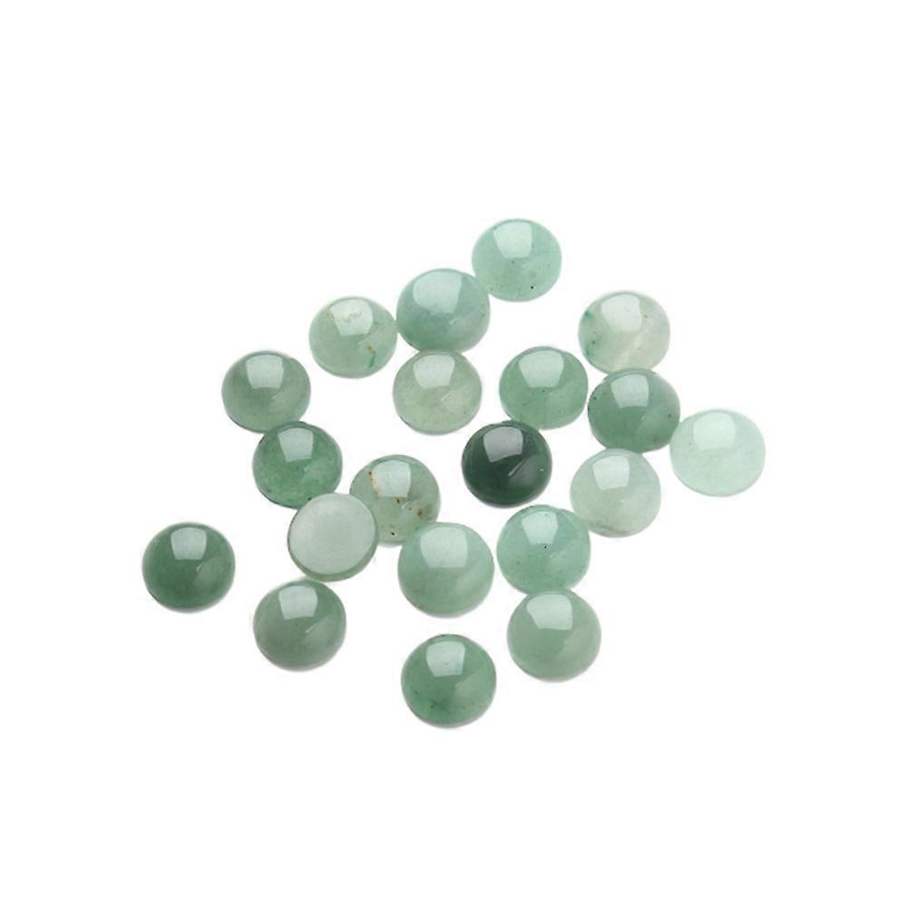Green Crystal Cabochons Round Glass Patch for Jewelry Making 20Pcs Set