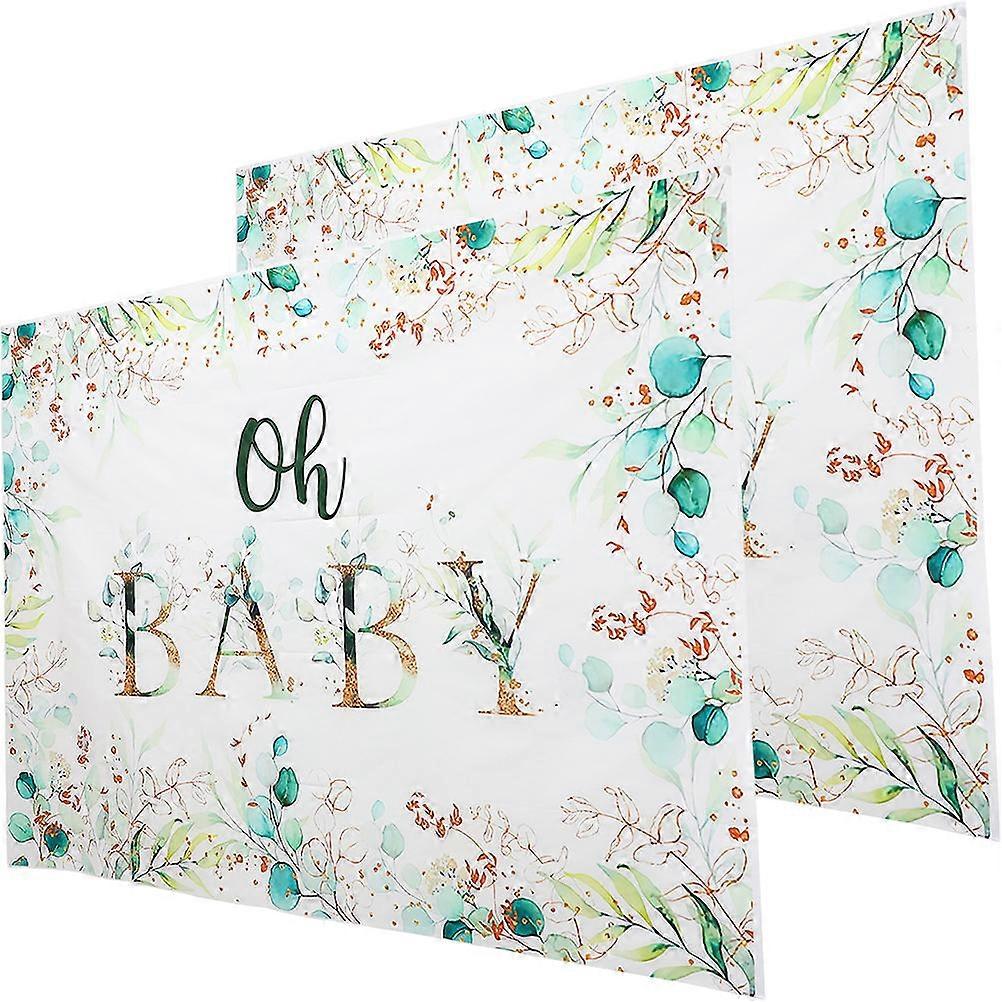 Baby Shower Backdrop Photography Background Decoration for 4Pcs