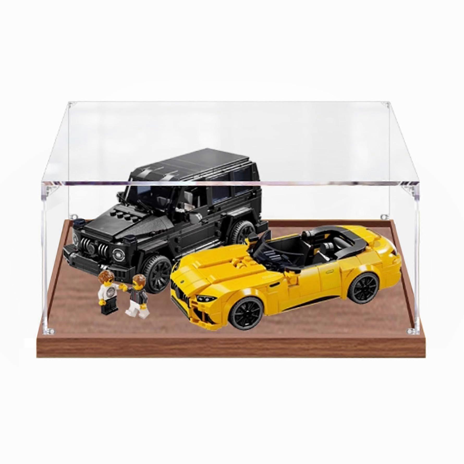 Acrylic Display Case Compatible with  76924 Car Model Kit, Dustproof Clear Showcase with Stackable Design