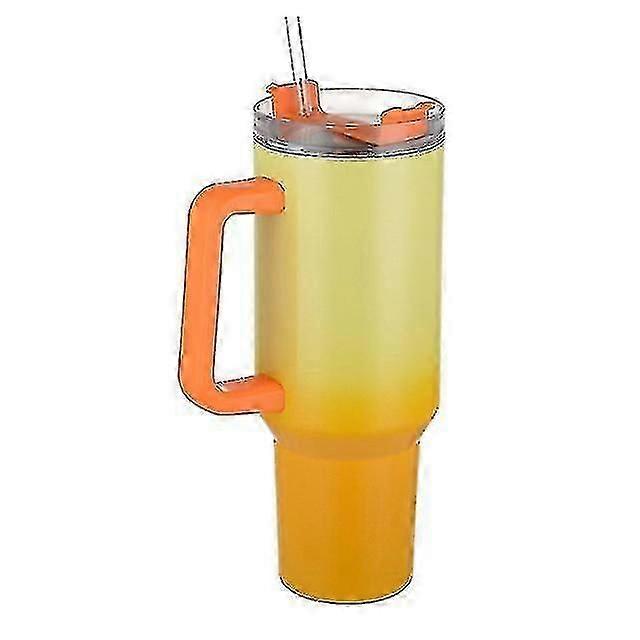 Stanley 40 Oz Tumbler Mug With Handle And Straw Lid, Suitable For Thermos Bottles, Travel Coffee Mugs, Stainless Steel, Insulated, Simple, Modern Tumb