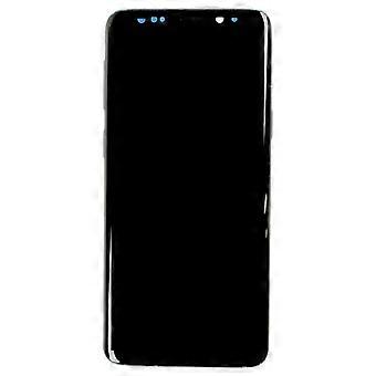 Screen Replacement LCD Digitizer with Frame Blue Full Touch Restoration Assembly for Samsung Galaxy S9