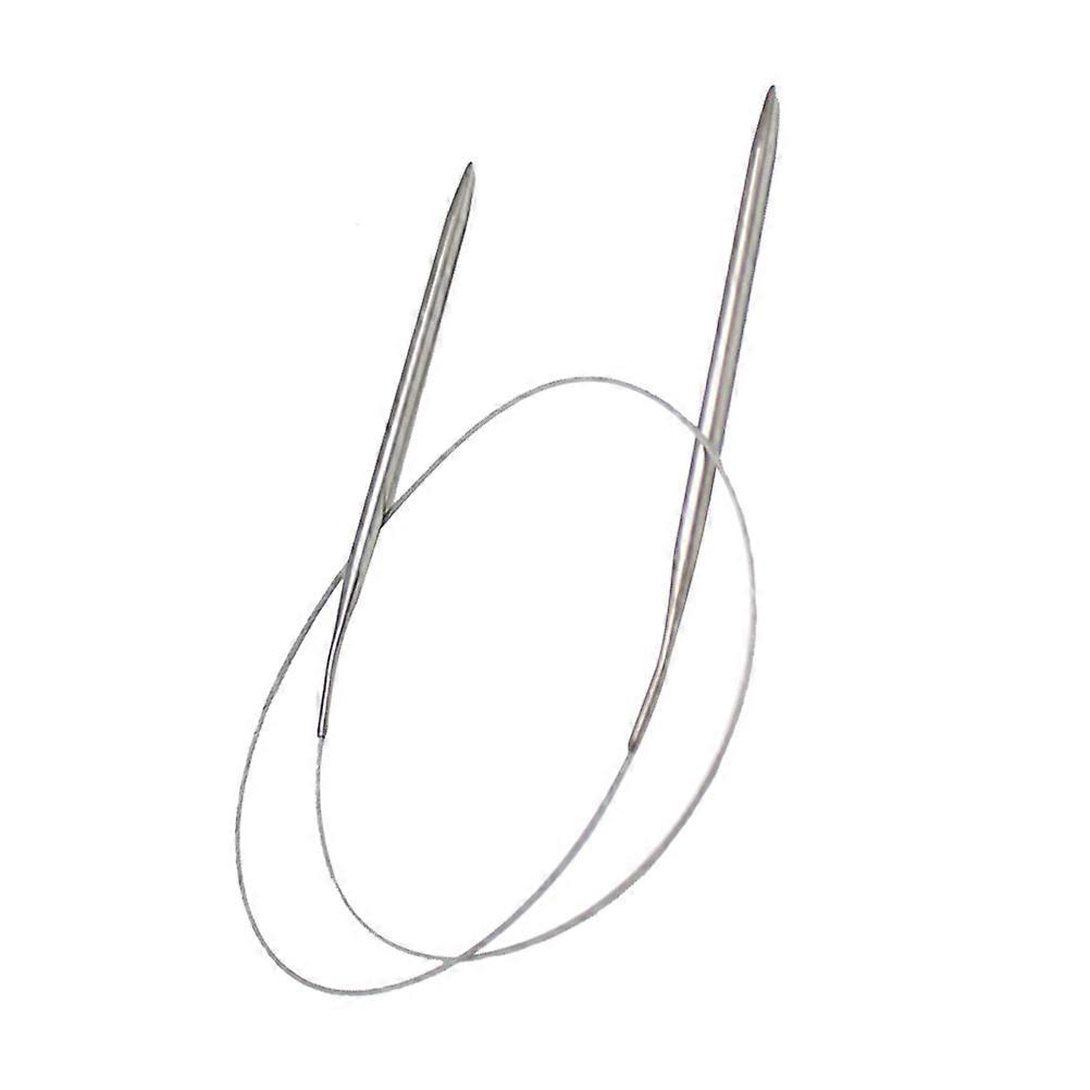 Silver Circular Knitting Needles for Knitting Use 2Pcs Set