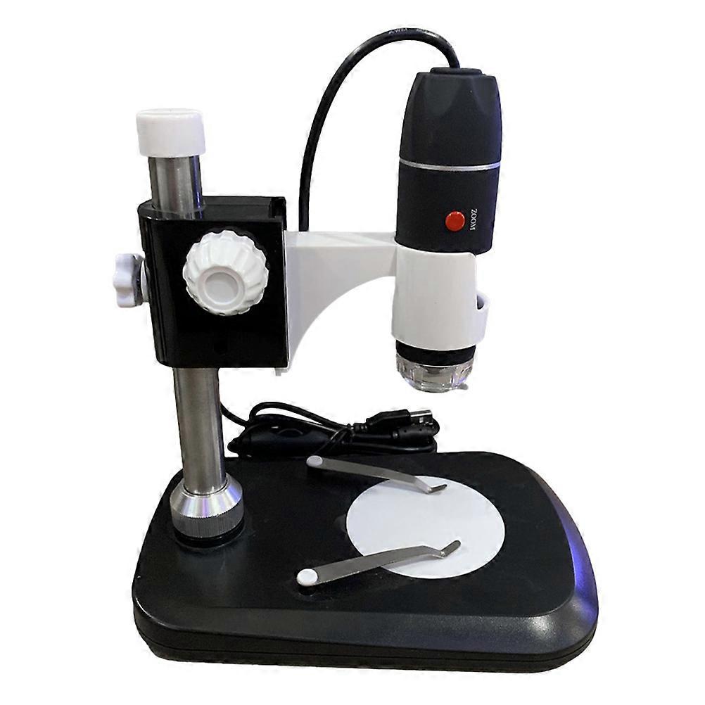 1Pc 1600X Microscope Portable Electron Loupe Detecting Microscope Black
