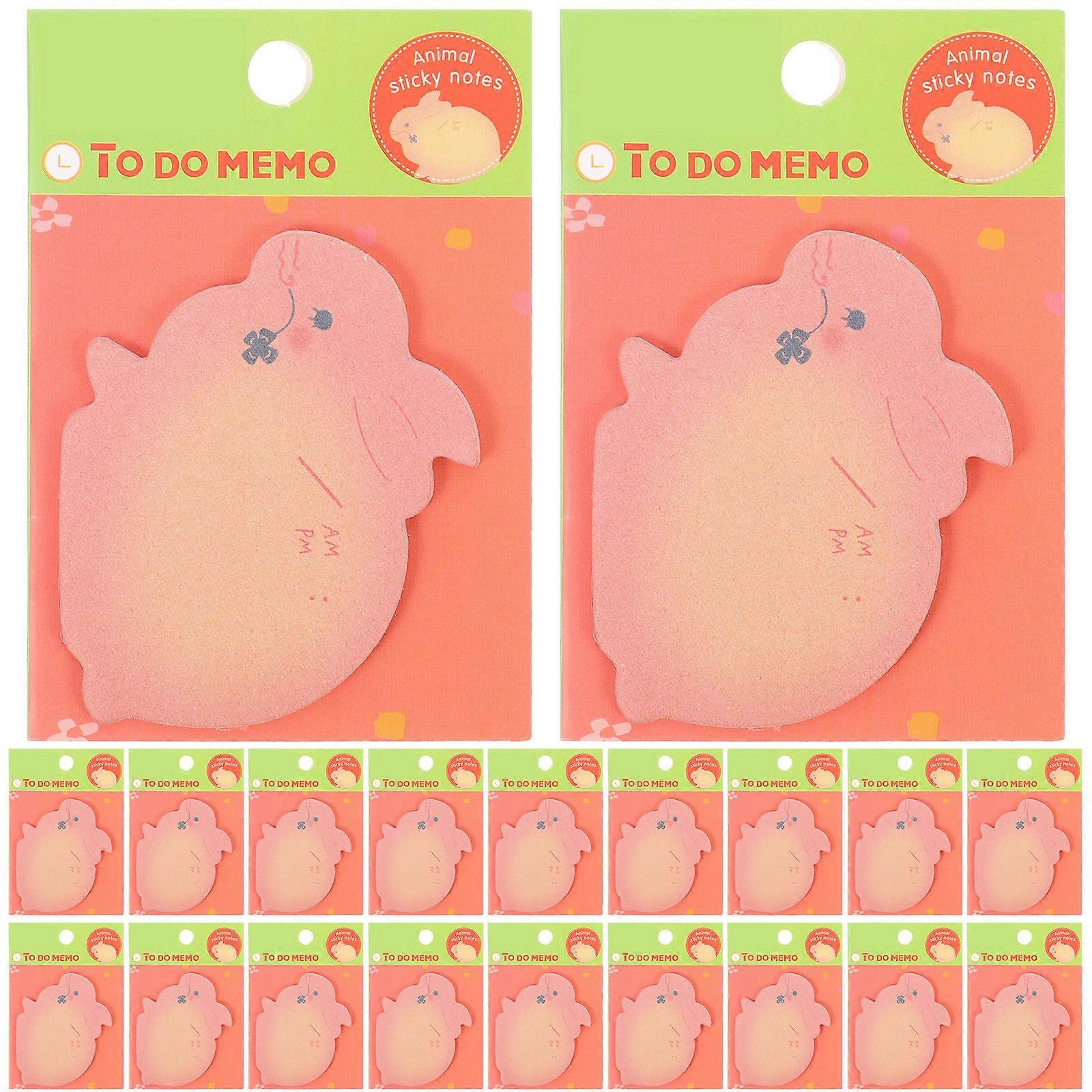 Portable Memo Pads for Writing Use with 20Pcs Multi-Function Rabbit Note Stickers