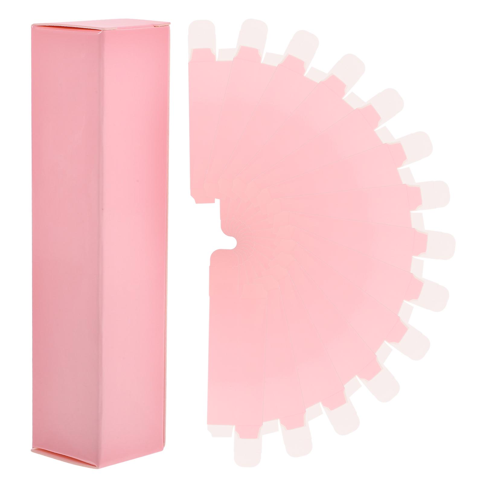 Pink Lipstick Box Empty Paper Packaging Boxes for Wrapping 15Pcs