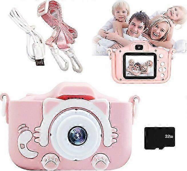 Digital camera, 32GB memory card, 5 million pixels, children's camera