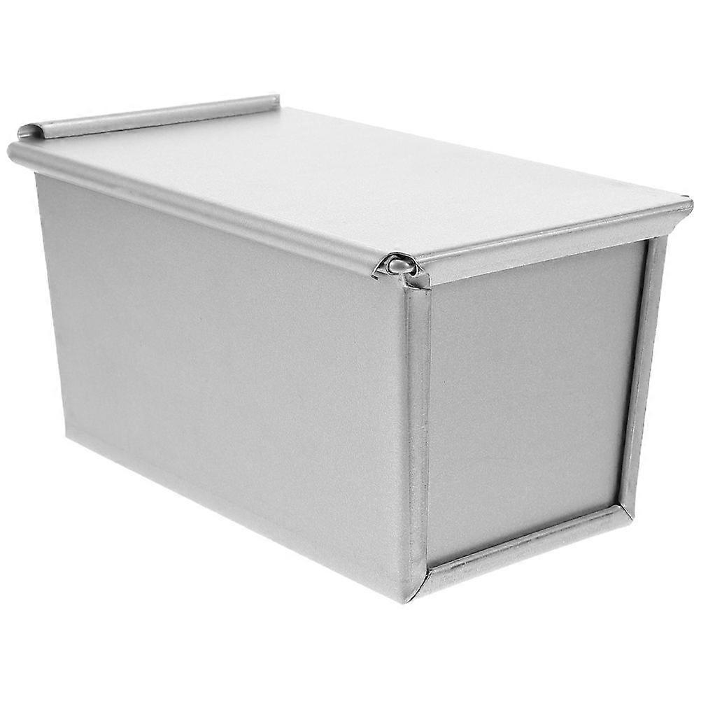 Loaf Pan Rectangular Bread Mold Lidded Toast Bread Baking Tray Baking Tool Silver