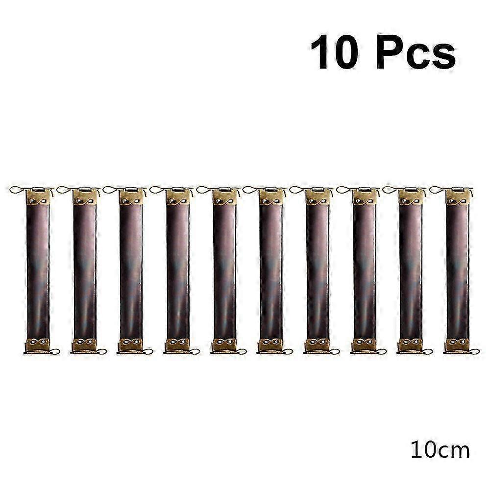 Golden Metal Internal Flex Frames for Handbag Hinges 10Pcs Replacement Spring Clips