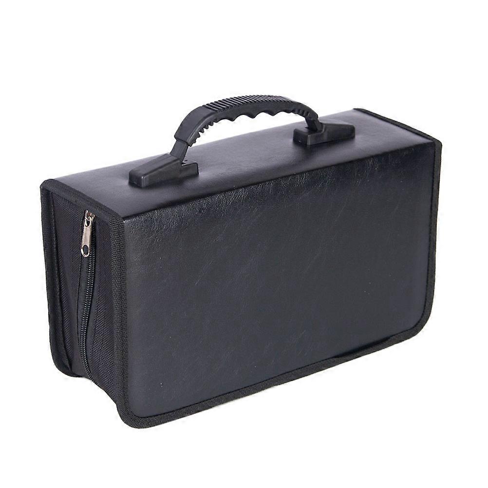 Creative Cd Storage Box for Cd Storage Large Capacity Black 128Pcs
