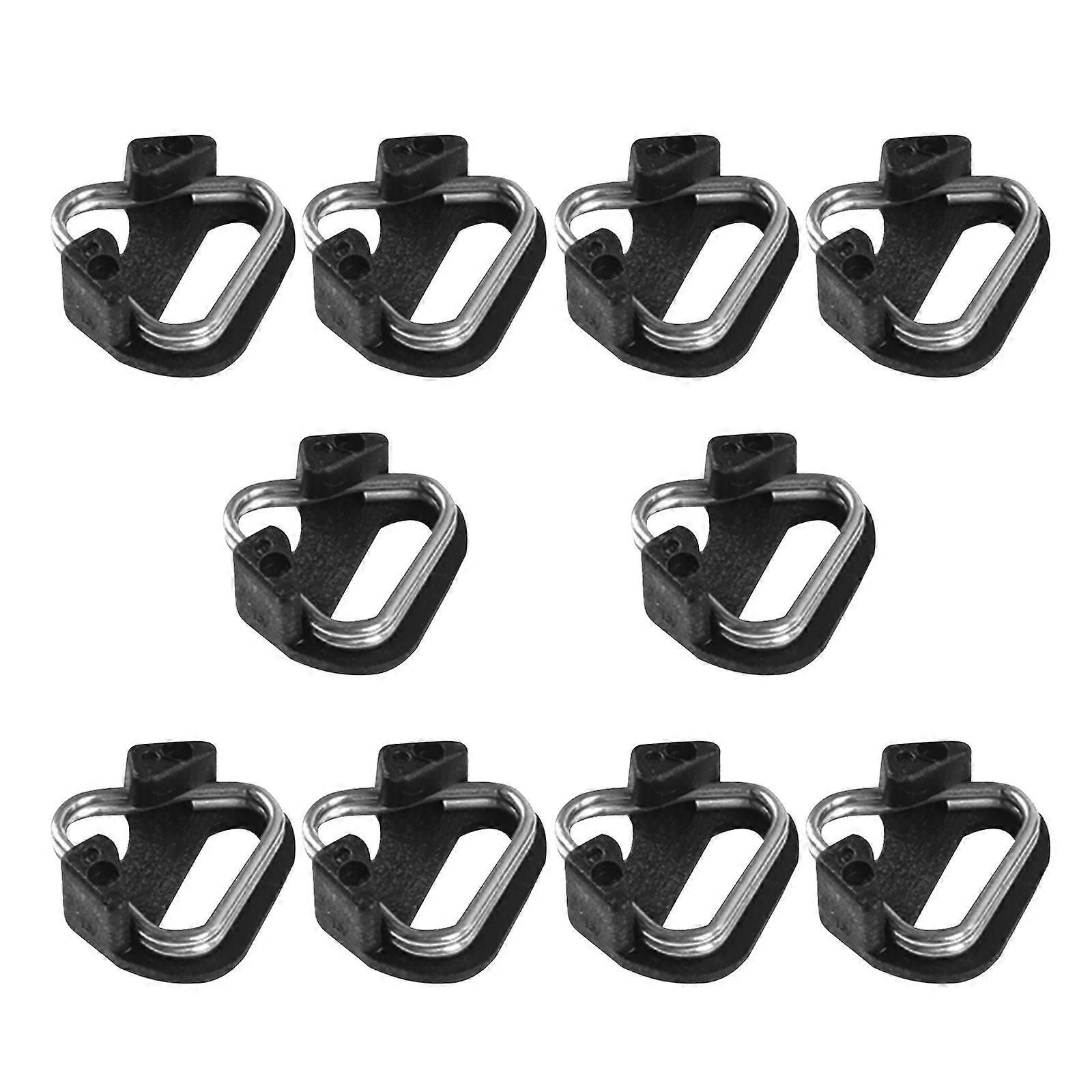 Black Camera Clip Triangle Split Ring for Camera Shoulder Strap 10Pcs