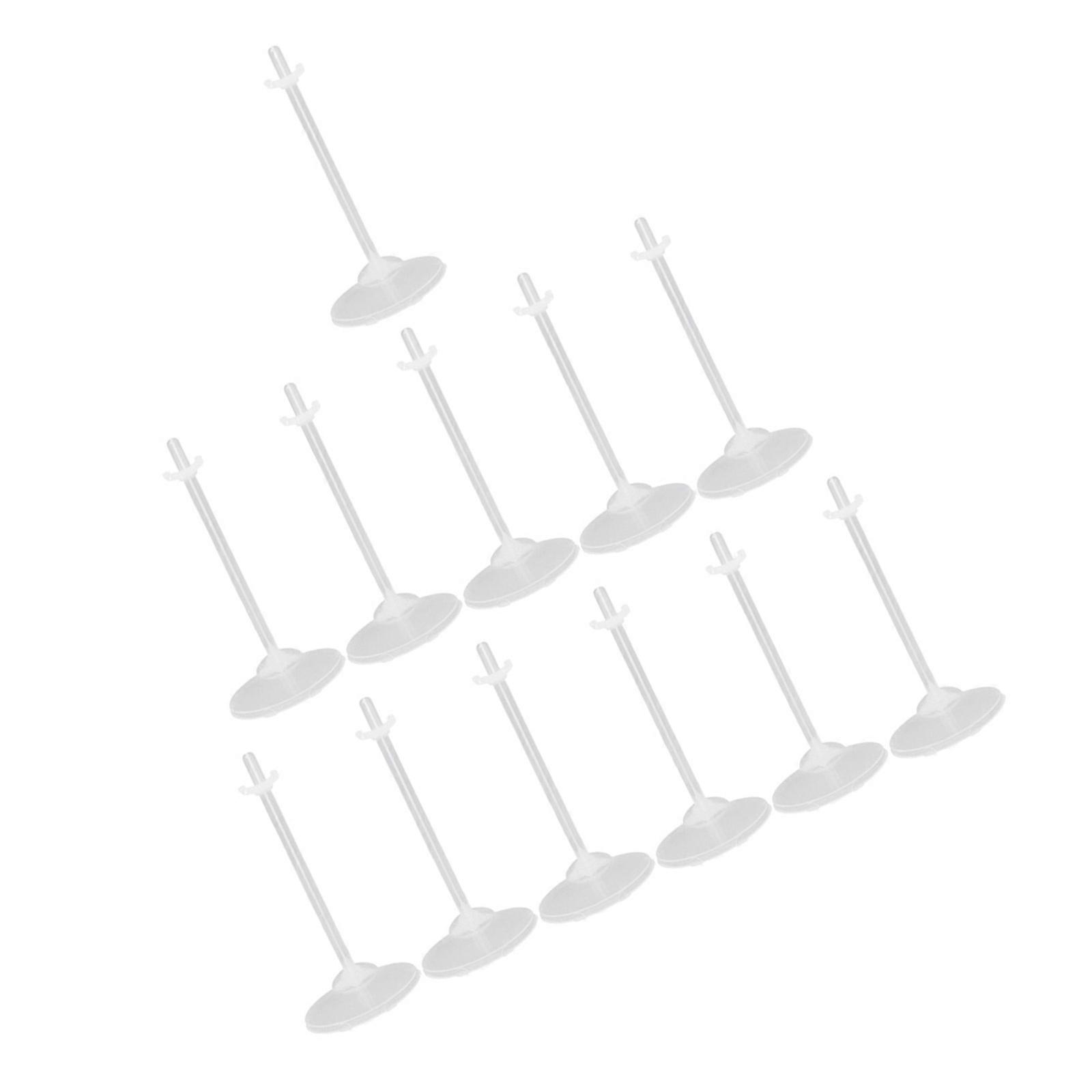 36pcs Practical Doll Stand Transparent Display Rack Plastic Storage Bracket