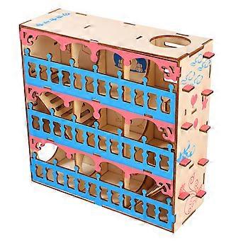 1pc Houten Hamster Doolhof Speelgoed Hamster Tunnel Speelgoed Sport Speelgoed Klein Huisdier Speelgoed