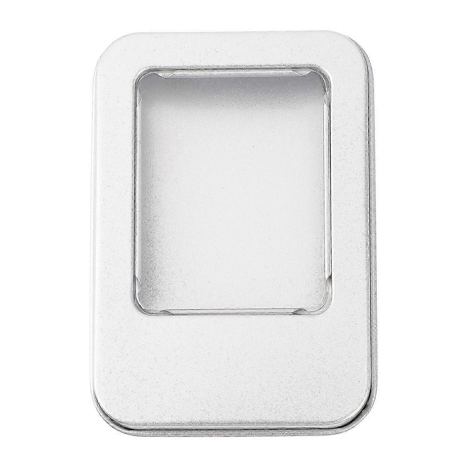 10pcs USB Flash Drive Storage Window Boxes Tinplate Storage Case Organizer