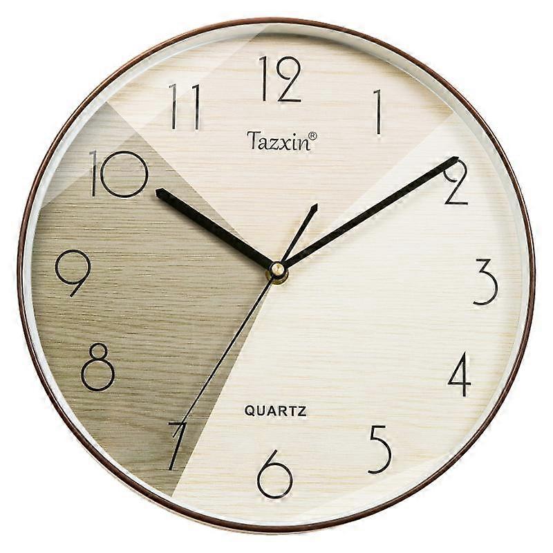 12 Inch No Drill Wall Clock Tri-color