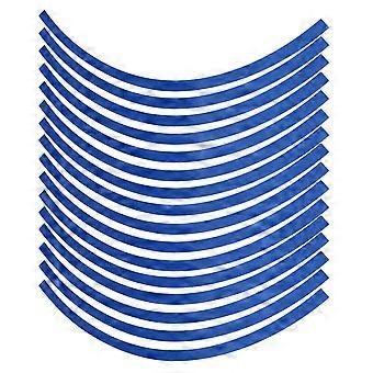 Universal Car Motorcycel Wheel Reflective Pinstripe Decal Tape Sticker Decoration Film 6 Colors Blue