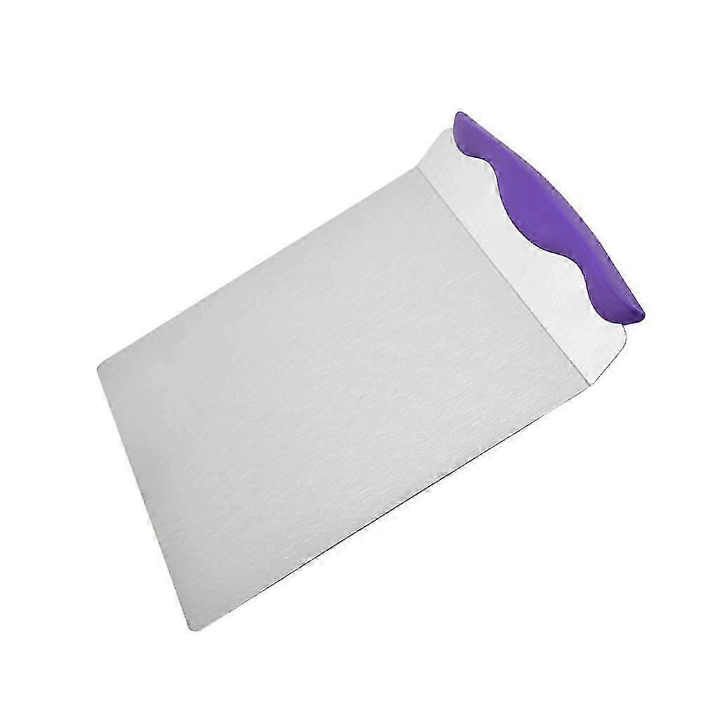 Stainless Steel Pizza Peel and Cake Turner, Non-Stick Transfer Tool for Baking, BBQ, Camping - 9.82x7.98 Inches