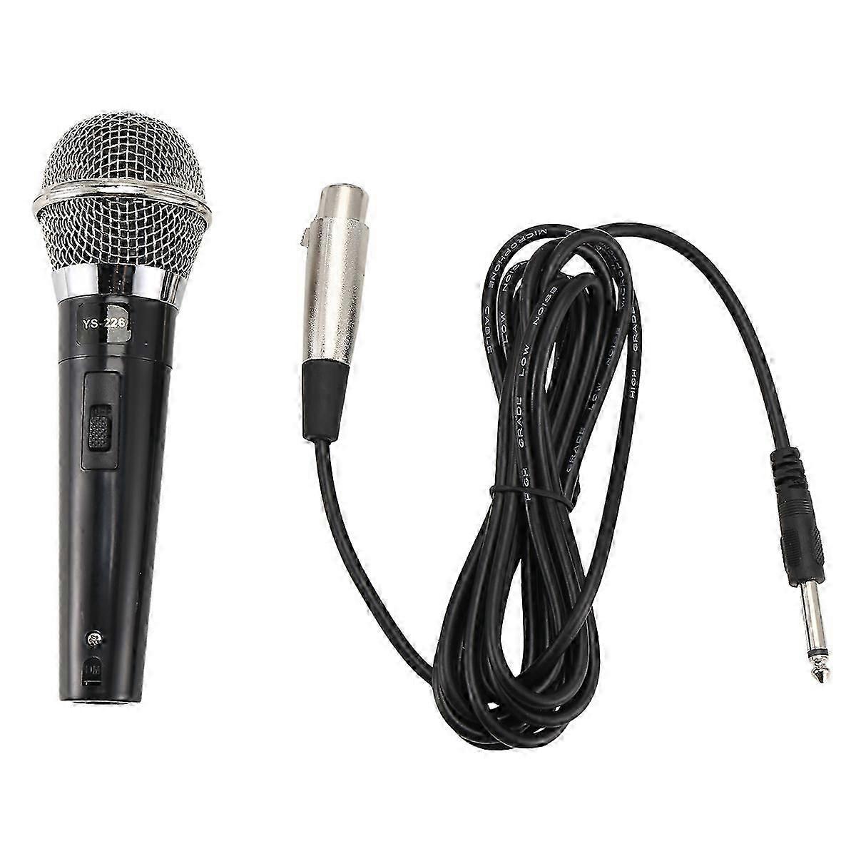 Dynamic Handheld Wired Microphone with Clear Voice, Noise Reduction for Karaoke, Conferences, Parties - 3m Cable