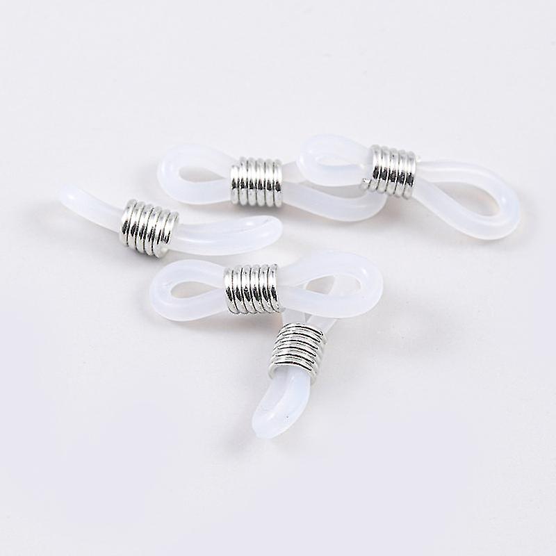 Silicone Spectacle Frame Connector, 8-shaped Clasp Spectacle Ring,50pcs