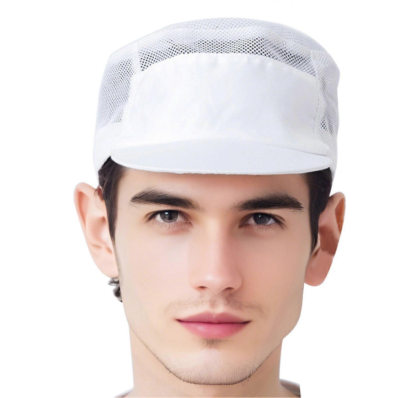 Chef Hat Solid Color Elastic Universal Reusable Dust-Proof Hat Work Kitchen School Street Adjustable Hat Headgear