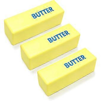 3 Pcs Butter Squishyies Fidget, Super Soft Butter-Shaped Slow Rising Squeeze, Stress Relief Anxiety Relaxation Squishies, Ideal for Birthday Gifts, P