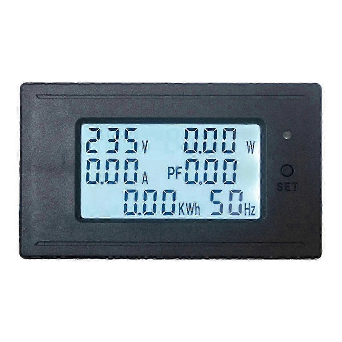 4400W AC 20A Voltmeter Amperemeter HD Digital Display Strømmåler