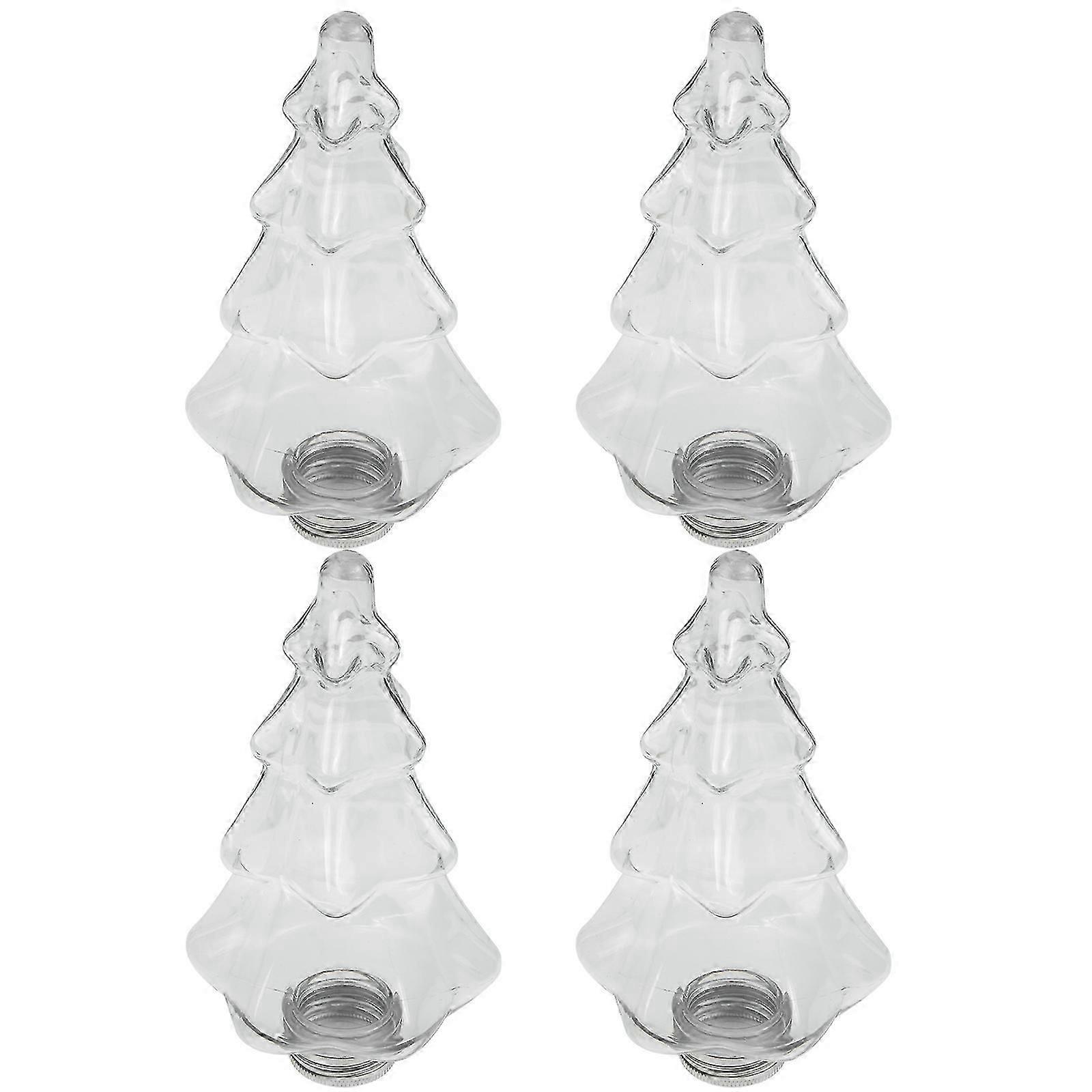 Water Bottle Christmas Tree Shape for Drink Storage 4Pcs
