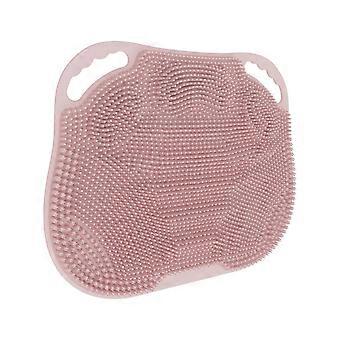 INF Multifunktionell silikonmatta för fotskrubb Badfotsmassager & ryggskrubba, halkfriuschmatta för 
