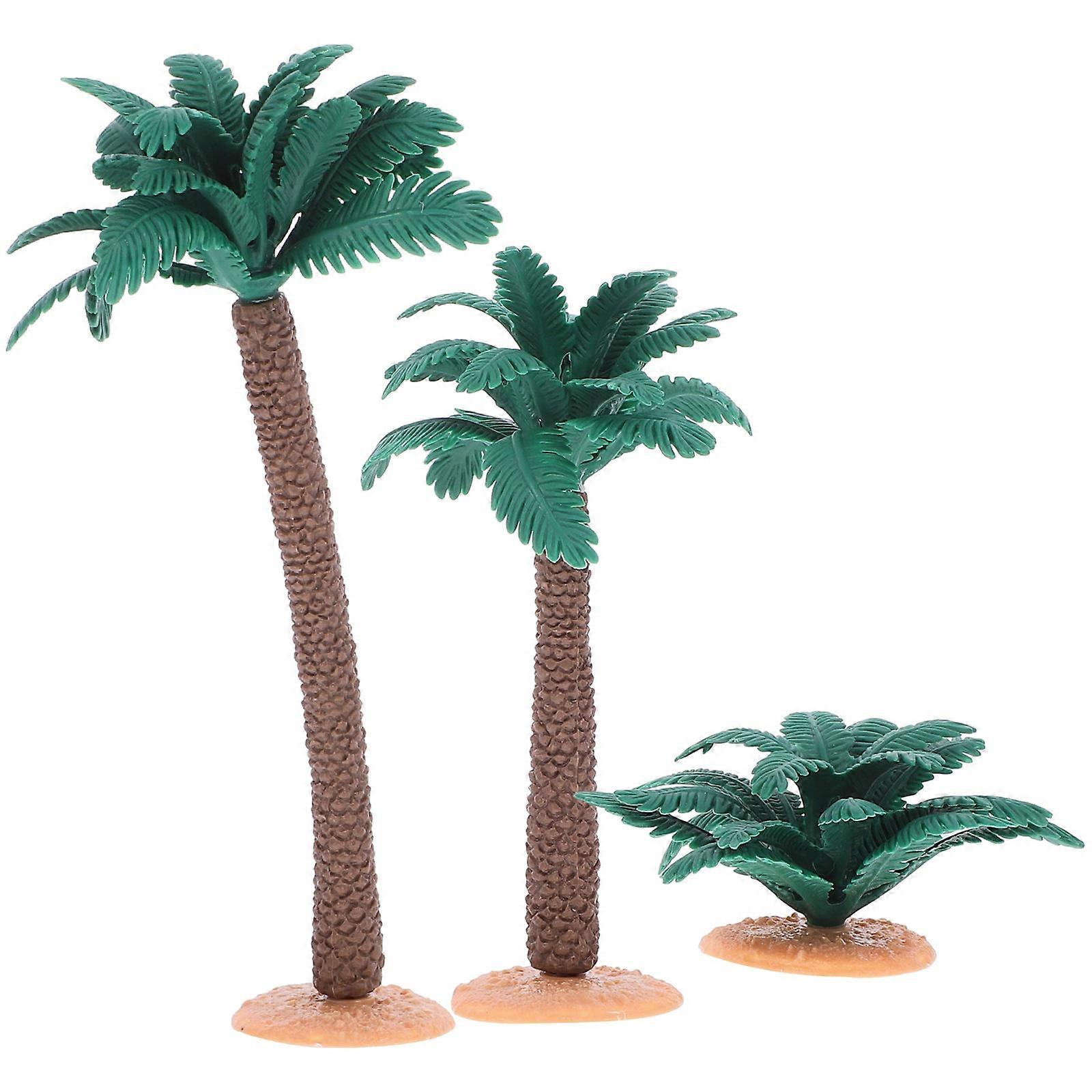 Scenery Model Tree Artificial Tree Model for Decoration 15Pcs Green