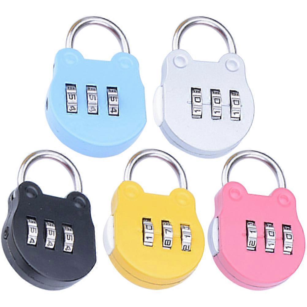 5Pcs Household Locker Locks Convenient Padlocks Multi-function Combination Locks Home Accessory