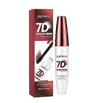Zephoco three-dimensional thick waterproof eye black (dark brown) naturally curls up and is not easy to be smudged eye black