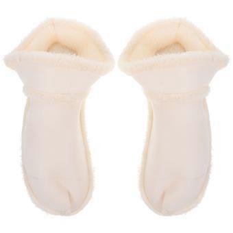White Plush Slippers Liner for Winter with 1Pair Removable
